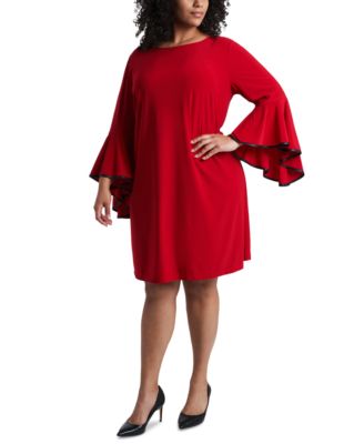 msk plus size beaded shift dress