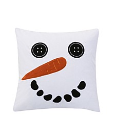 Home Northern Star Frosty Applique Decorative Pillow, 18" x 18"