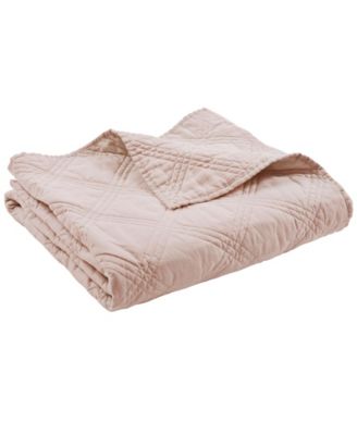 Washed Linen Reversible Quilted Throw, 50" x 60"