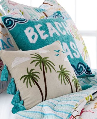 Beach Days Beach Please Decorative Pillow, 18" x 18"