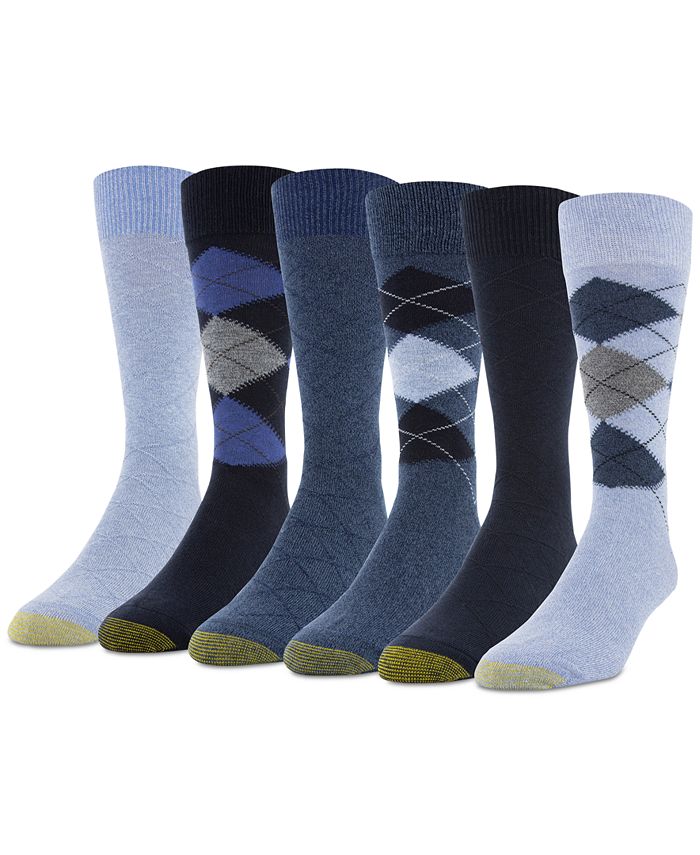 Gold Toe Men's 6-Pack Campbell Argyle Socks - Macy's