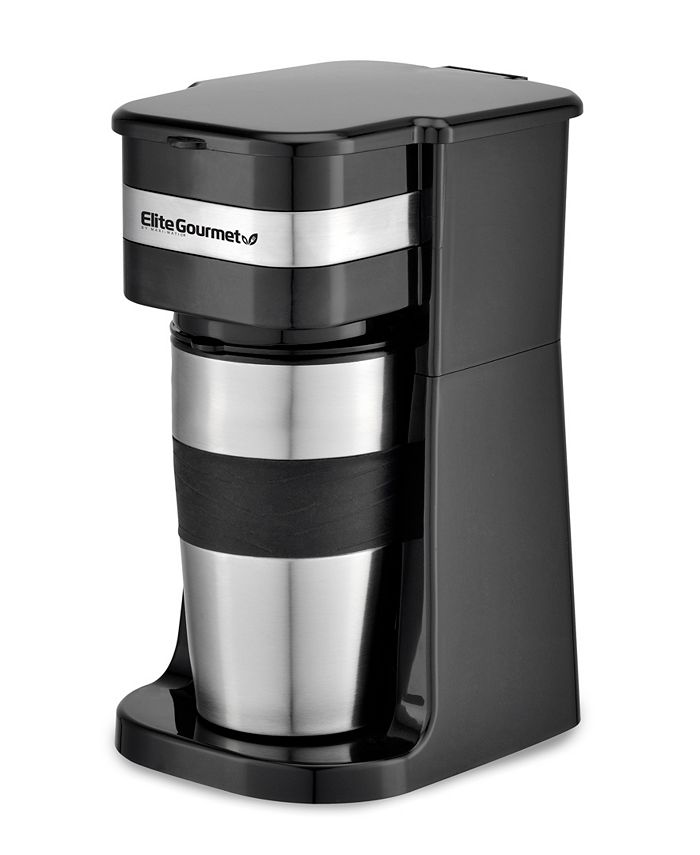 Elite Gourmet 14Oz Personal Single-Serve Coffee Maker with