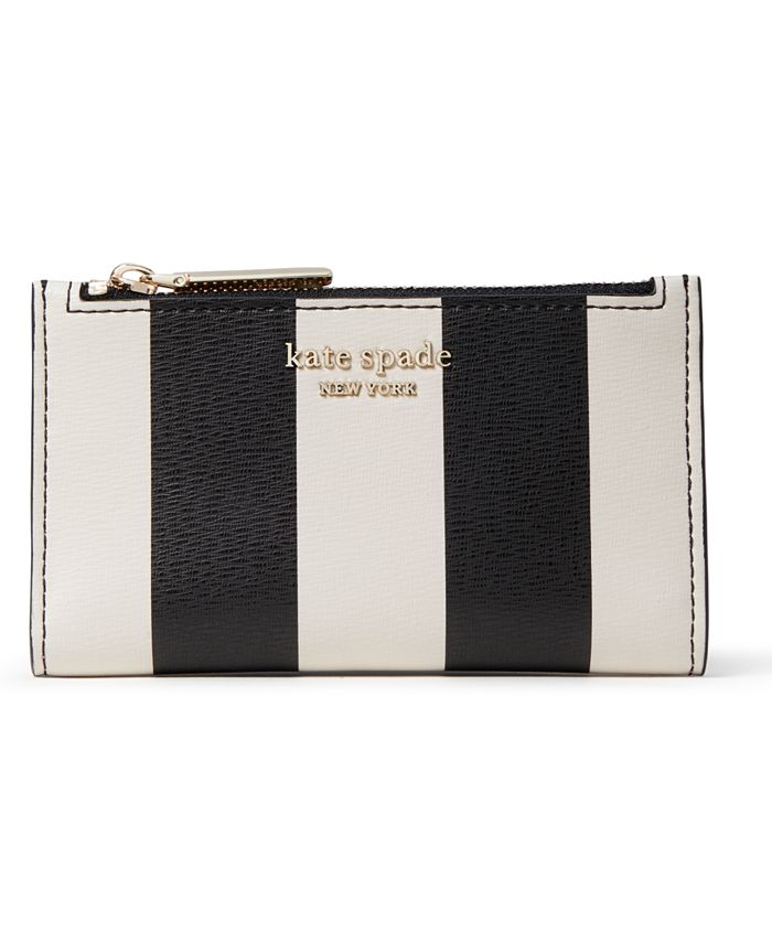 kate spade new york Spencer Stripe Small Slim Bifold Wallet Macy's
