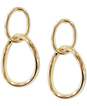 image of Inc Gold-Tone Double Link Drop Earrings, Created for Macy-s