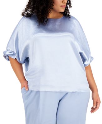 macy's last act plus size tops