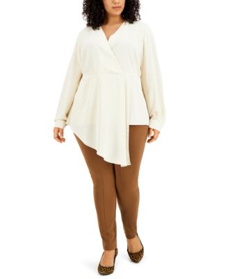 macy's last act plus size tops