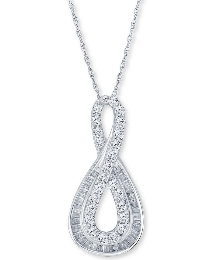 Macy's diamond necklace store