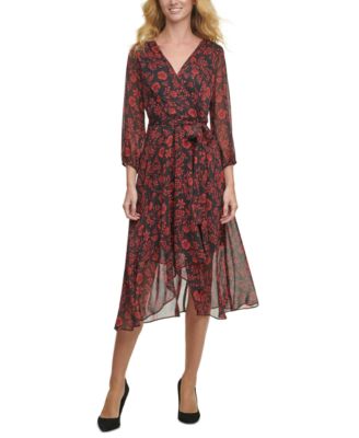 Tommy Hilfiger - Almeria Floral-Print Midi Dress