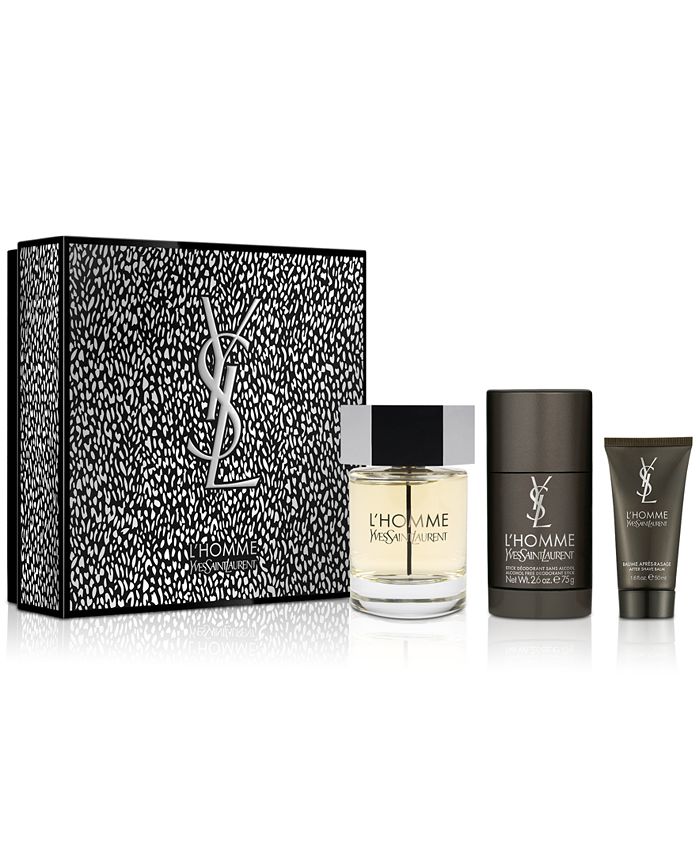 Yves Saint Laurent Men's 3Pc. L'Homme Eau de Toilette Gift Set Macy's