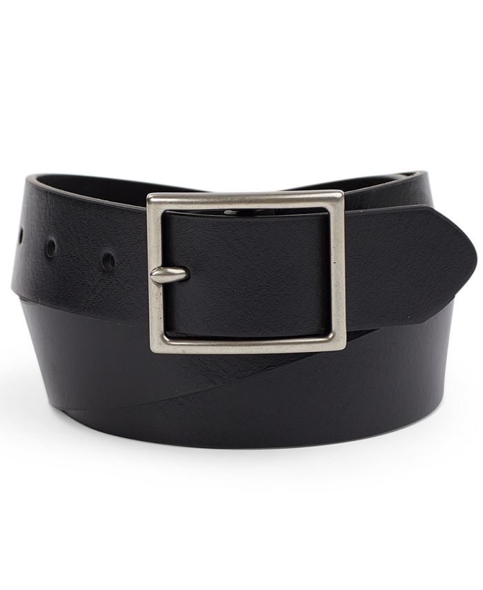 Club Room Men's Faux Leather Belt, Created for Macy's - Macy's