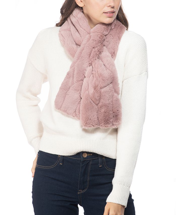 INC International Concepts Embossed FauxFur Stole, Created for Macy's