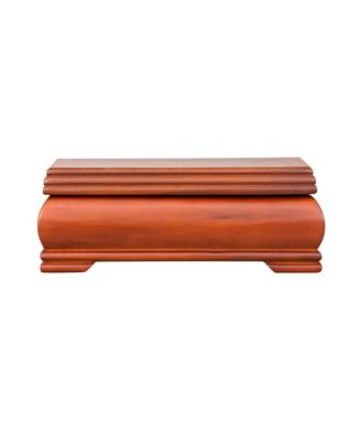 Mele Co. Carmen Wooden Jewelry Box in Walnut Finish