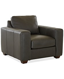 CLOSEOUT! Dester 40" Leather Chair, Created for Macy's
