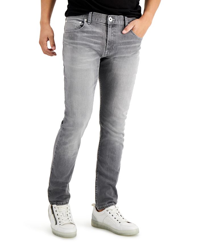næse færge Spaceship I.N.C. International Concepts Men's Grey Skinny Jeans, Created for Macy's -  Macy's