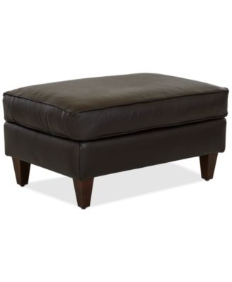 Macy's - Austian 34" Leather Ottoman