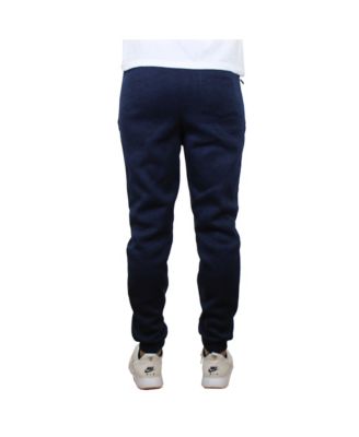 Men's Slim-Fit Marled Fleece Joggers with Zipper Side Pockets