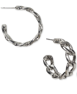 image of Patricia Nash Medium Chain Link C-Hoop Earrings, 1.25