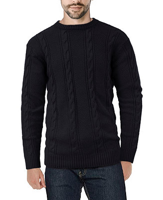 X-Ray Men's Cable Knit Sweater & Reviews - Men - Macy's