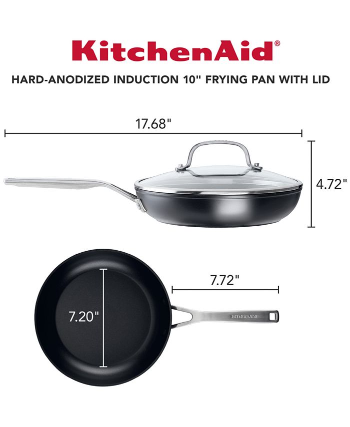 KitchenAid HardAnodized Aluminum Nonstick 10" Fry Pan with Lid