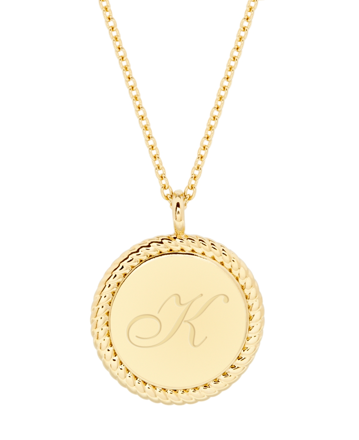 14K Gold Plated Charlie Initial Pendant - Gold-plated - T