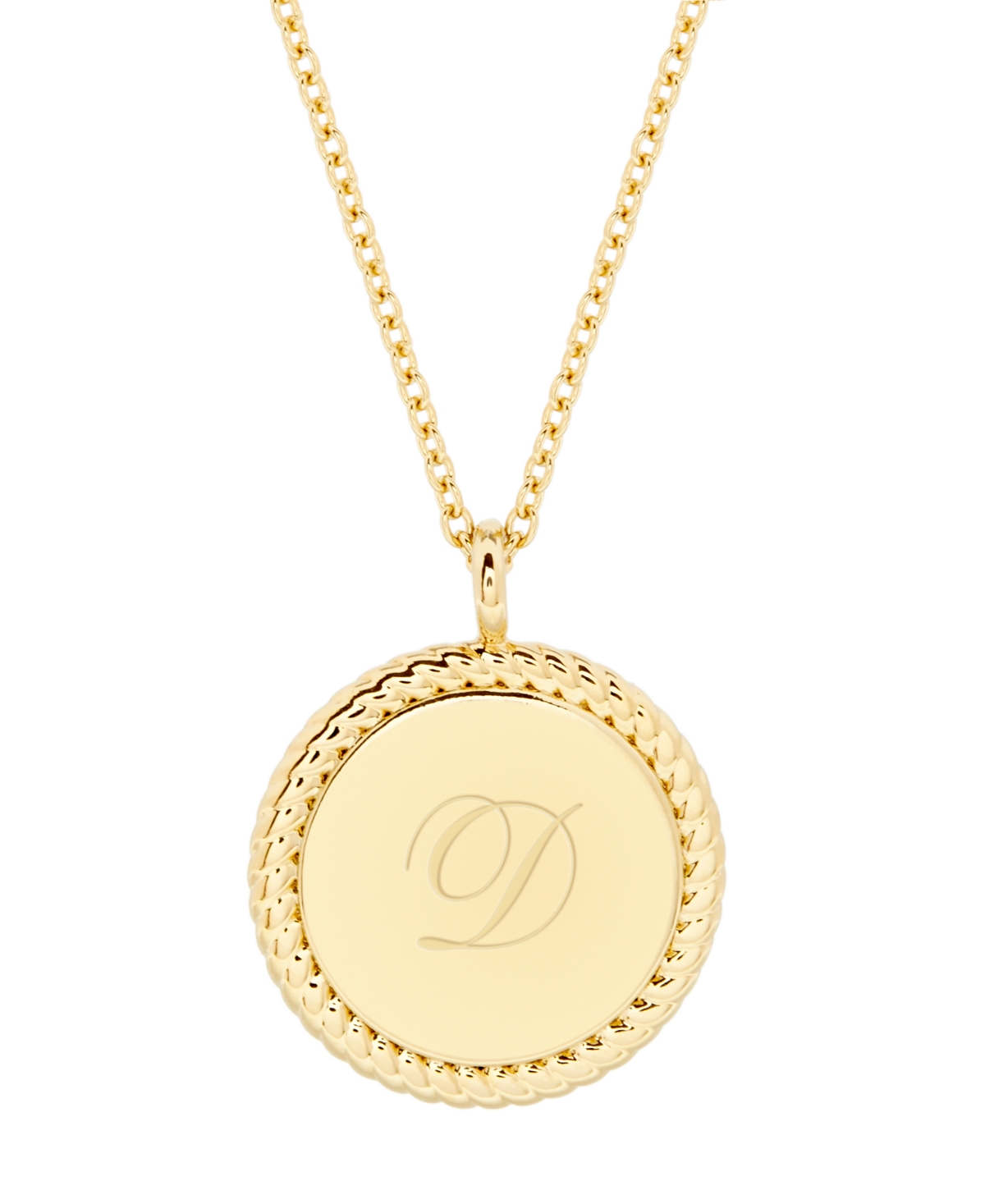 brook & york 14K Gold Plated Charlie Initial Pendant