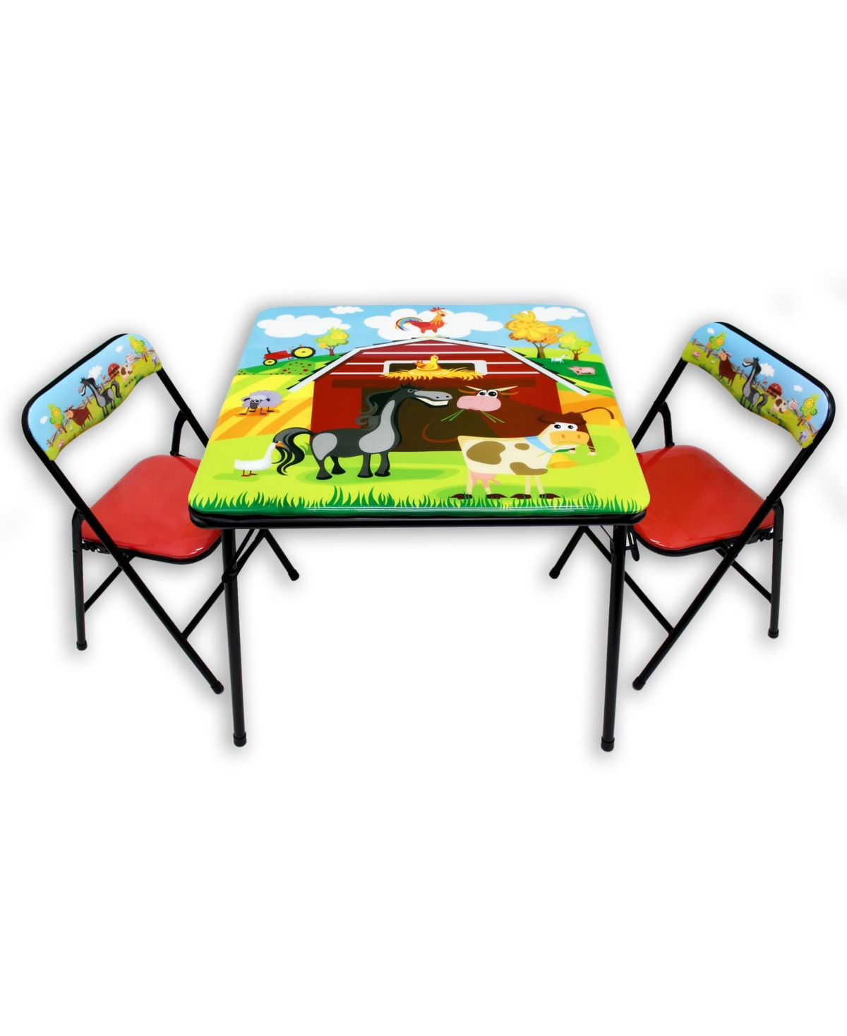 Gener8 Kids' Barnyard Table Chairs In Multi