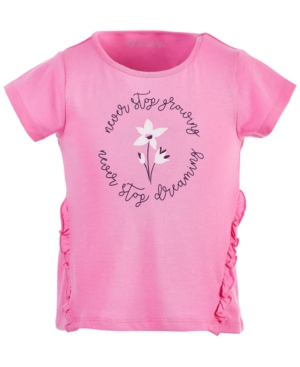 image of Ideology Toddler Girls Ruffled Graphic Cotton T-Shirt, Created for Macy-s
