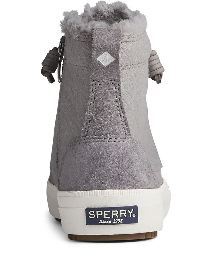 sperry women's crest lug zone suede boots
