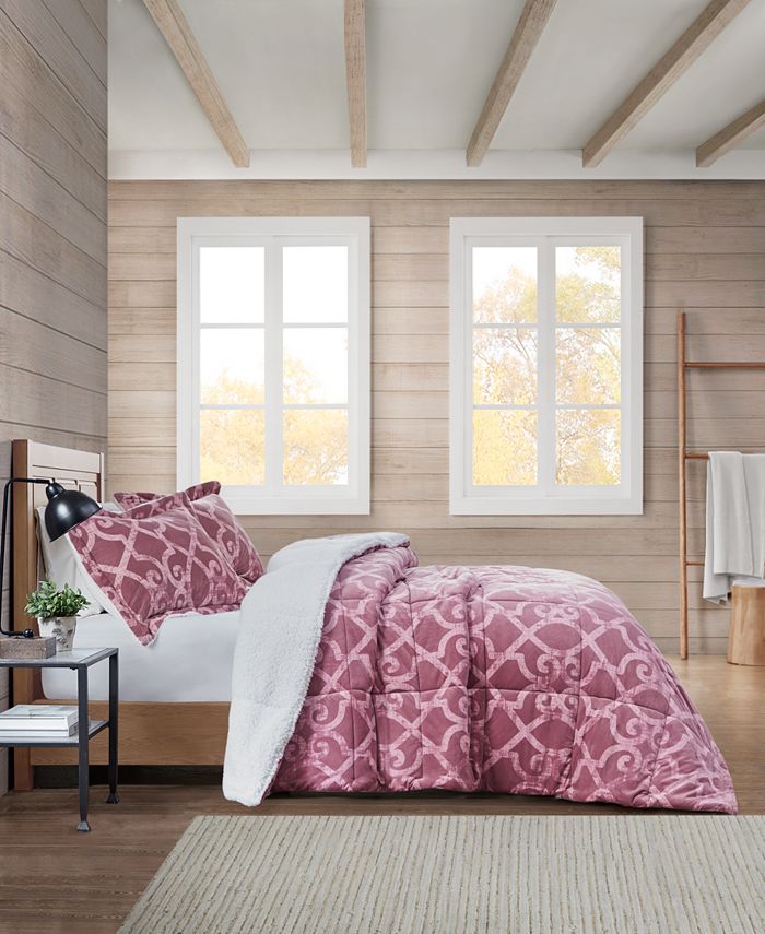 Premier Comfort Mariette Sherpa King Comforter Set Macy's