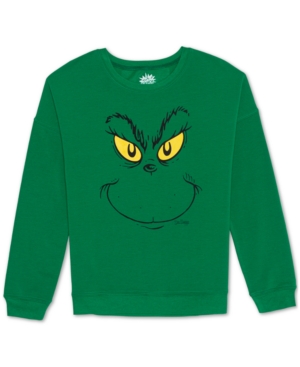 image of Love Tribe Juniors- Grinch Crewneck Sweatshirt