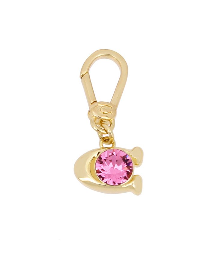 COACH Collectible Signature Pink C Stone Charm & Reviews