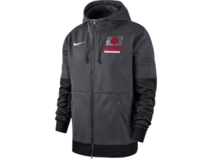 Nike Ohio State Buckeyes Men's Therma Full Zip Hooded Sweatshirt Jacket