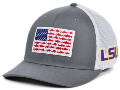 Columbia - LSU Tigers PFG Fish Flag Stretch-fitted Cap