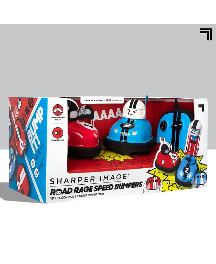 Image 3 of Sharper Image Road Rage Speed Bumpers Remote Control Ejecting Bumper Cars (2-Player Set)