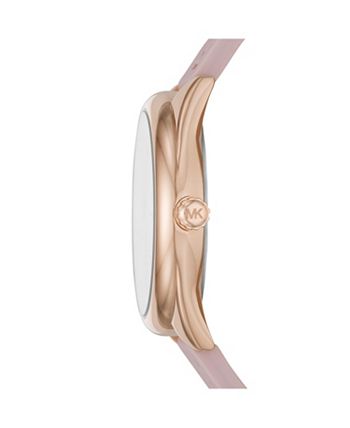 Michael Kors - Women's Janelle Pink Silicone Strap Watch 42mm