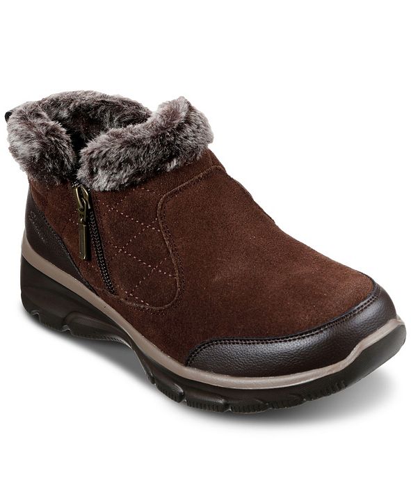skechers relaxed fit easy going high zip women's ankle boots