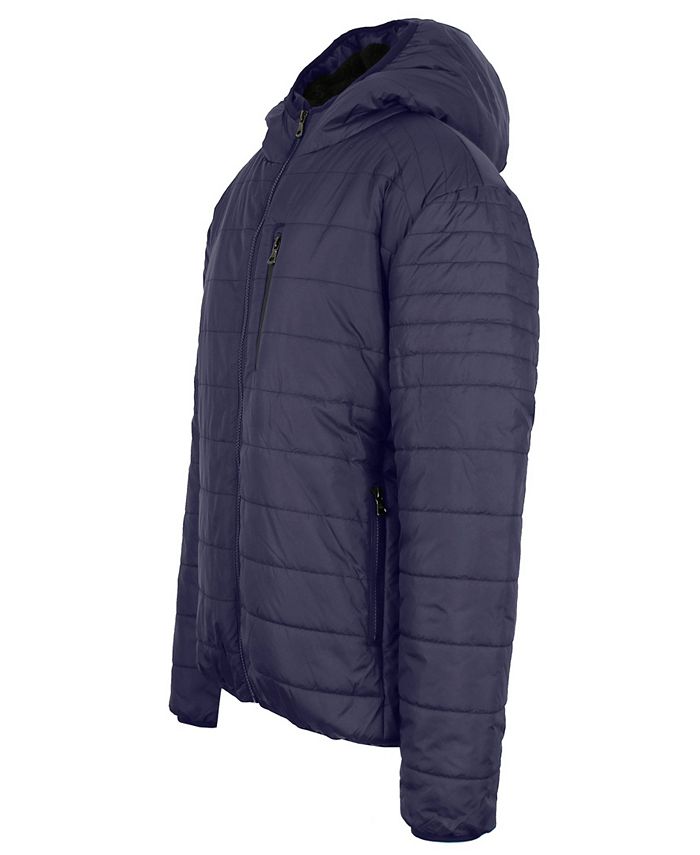 Galaxy By Harvic Men's Sherpa Lined Hooded Puffer Jacket - Macy's