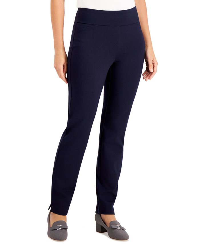 Charter Club Pull-On Ponté-Knit Pants, Created for Macy's - Macy's