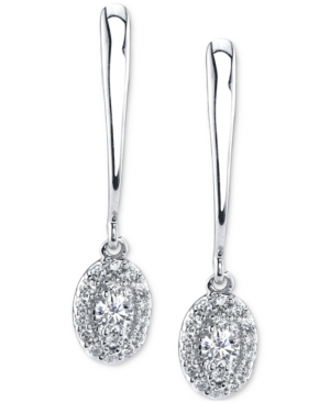 image of Sirena Diamond Drop Earrings (1/4 ct. t.w.) in 14k White Gold