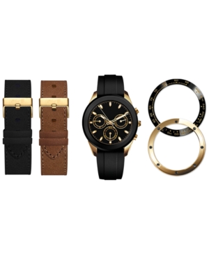 American Exchange Men's Interchangeable Strap & Bezel Watch 47mm Gift Set