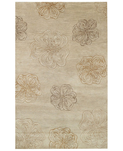 Capel Area Rug, Graphique 3393-650 Hibiscus Chablis 7' x 9'