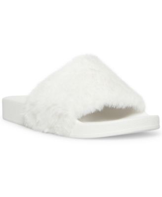 madden girl fur slides