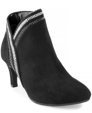 image of Karen Scott Halena Sparkle Booties, Created for Macy-s Women-s Shoes