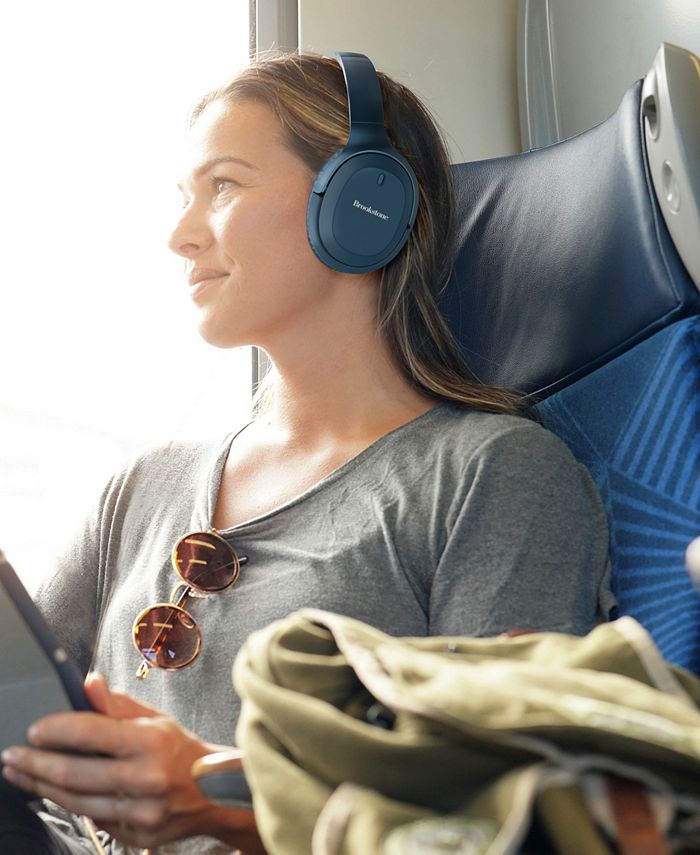 Brookstone Active Noise Cancelling Bluetooth Headphones Macy