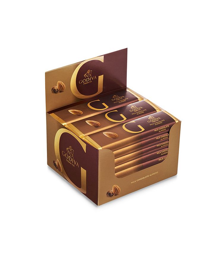 Godiva Set of 24, Milk Chocolate Almond Bars Macy's