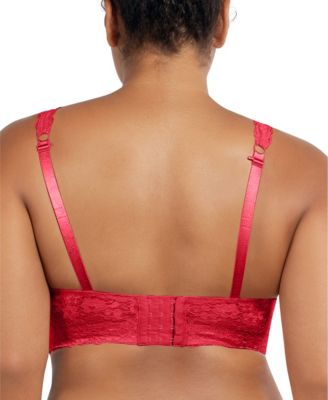 Women's Adriana Wire-Free Lace Bralette, Blackberry, 30I