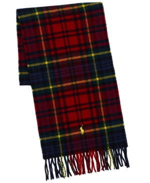 Polo Ralph Lauren Men's Recycled Plaid Cold Weather Scarf