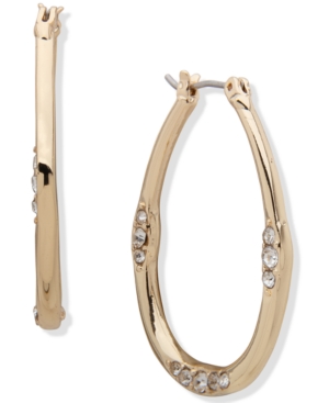 image of Anne Klein Gold-Tone Medium Hoop Earrings, 1.32