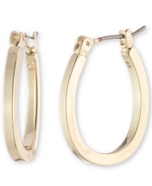 image of Anne Klein Gold-Tone Small Hoop Earrings, .8