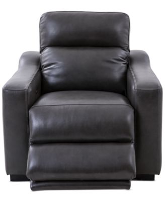 Gabrine Leather Power Recliner, Created for Macy's